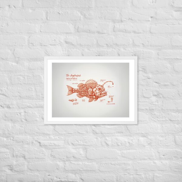 Poster encadré poisson mécanique - déco steampunk unique — PunkForge