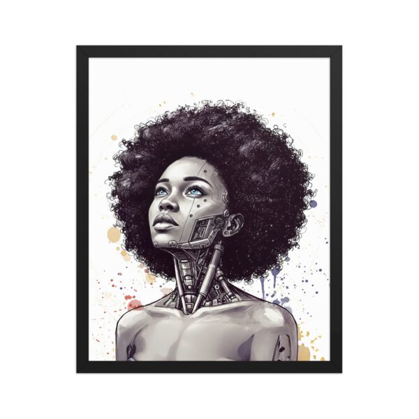 Poster mat encadré steampunk - cadre bois noir 24x36 — PunkForge