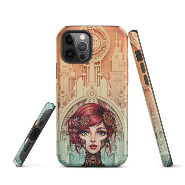 Coque rigide steampunk pour iPhone - Protection double couche — PunkForge