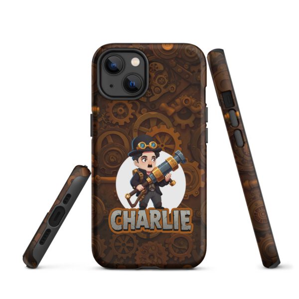 Coque solide steampunk iPhone® marron noir doré — PunkForge