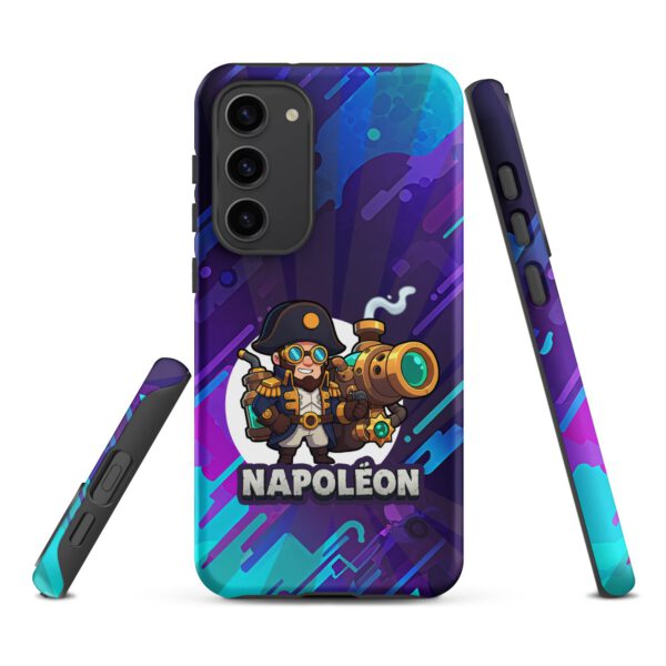 Coque solide Samsung® Napoléon violette & bleue — PunkForge