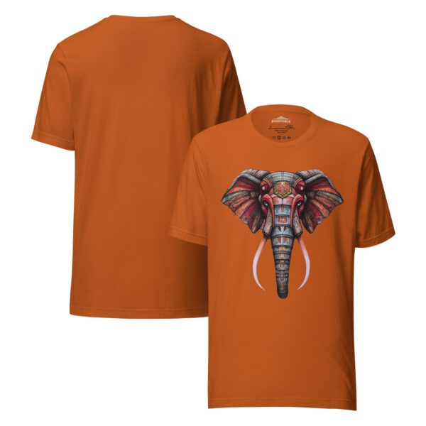 T-shirt unisexe steampunk éléphant orange Bella + Canvas — PunkForge