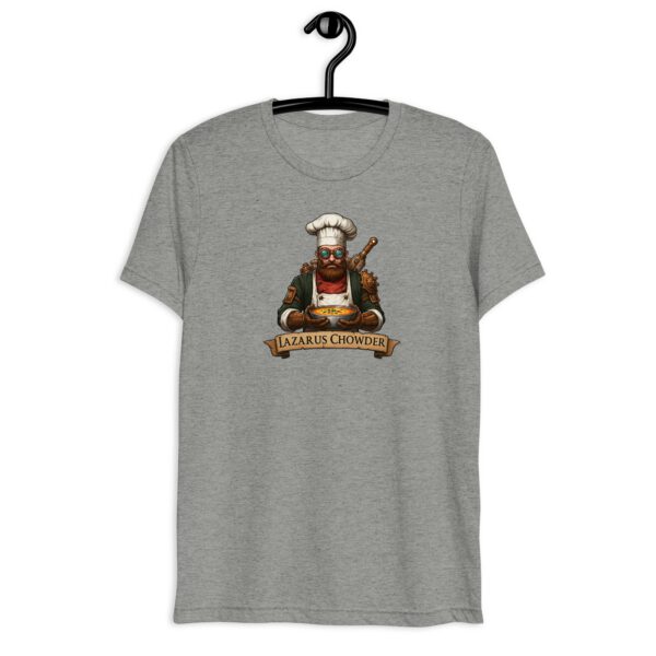 T-shirt gris vintage Lazarus Chowder chef | Bella + Canvas — PunkForge