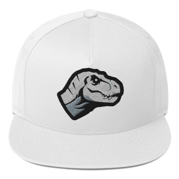 Casquette visière plate brodée dinosaure - Yupoong 6007 — PunkForge