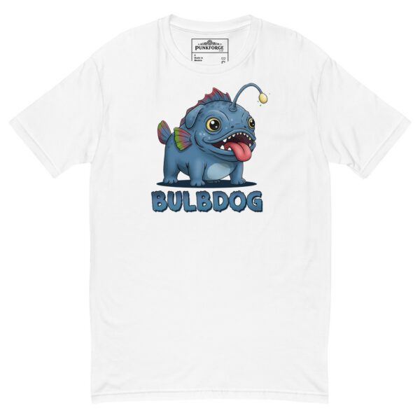 T-shirt ajusté homme BULBDOG imprimé steampunk blanc — PunkForge