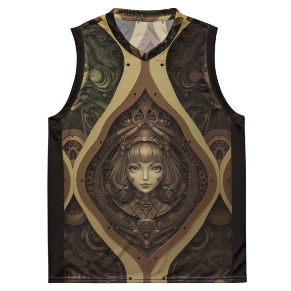 Débardeur steampunk imprimé en polyester recyclé — PunkForge