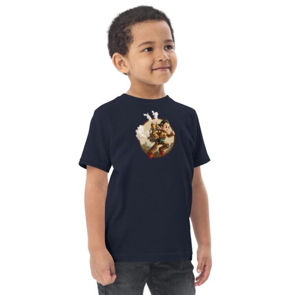 T-shirt enfant en jersey noir Rabbit Skins 3321 - motif stylisé — PunkForge