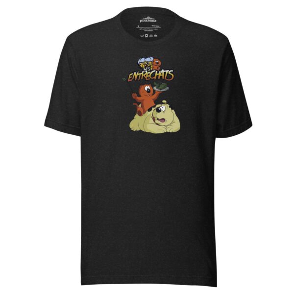 T-shirt unisexe classique noir imprimé animé Bella + Canvas 3001 — PunkForge