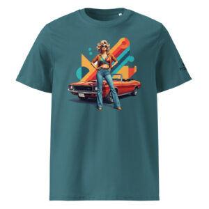 Unisex organic cotton t-shirt Girl 1970