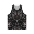 Débardeur Floral Sombre – Top Noir Botanique – Style Gothique Romantique Femme — PunkForge