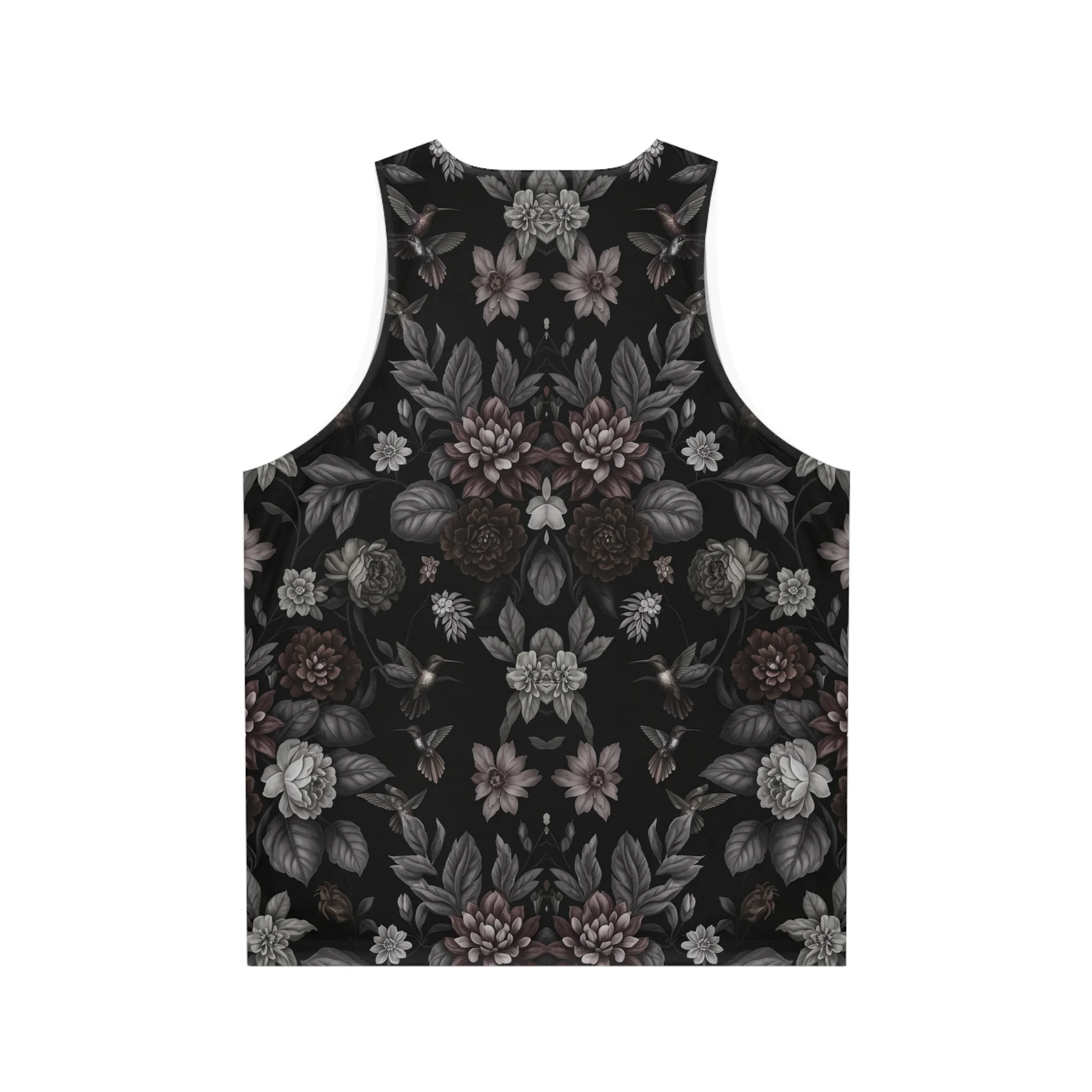Débardeur Floral Sombre – Top Noir Botanique – Style Gothique Romantique Femme — PunkForge