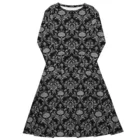 Robe Noire “Belladonna” – Élégance Baroque Gothique, Facile à Porter — PunkForge