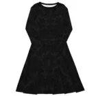 Robe Nocturne Éléonore – Manche Longue Hiver Gothique Vintage, Facile à Porter — PunkForge