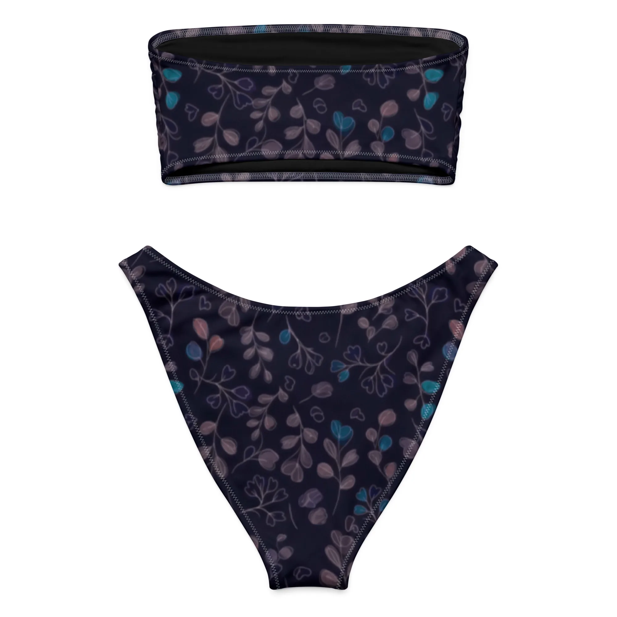 Bikini Bandeau Taille Haute V Cut – Doux & Gainant – — PunkForge