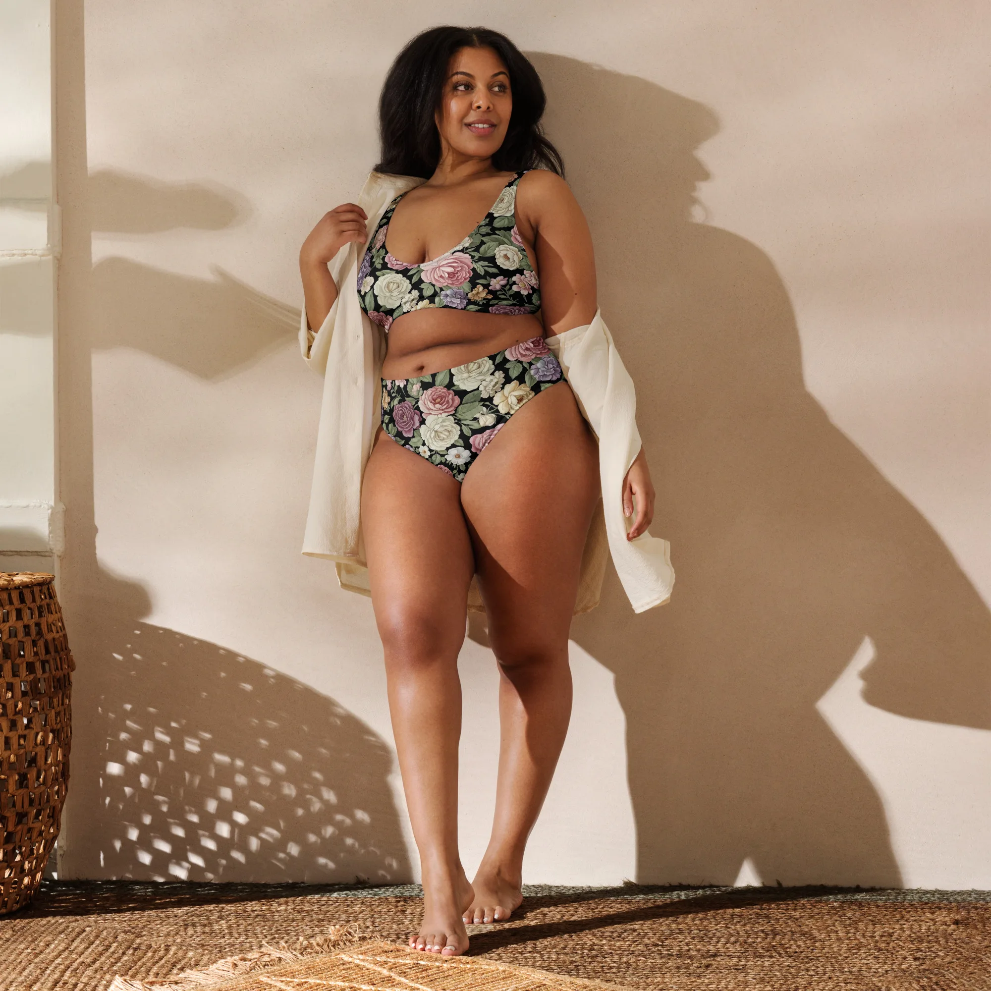 Maillot de Bain Taille Haute Grande Taille — PunkForge
