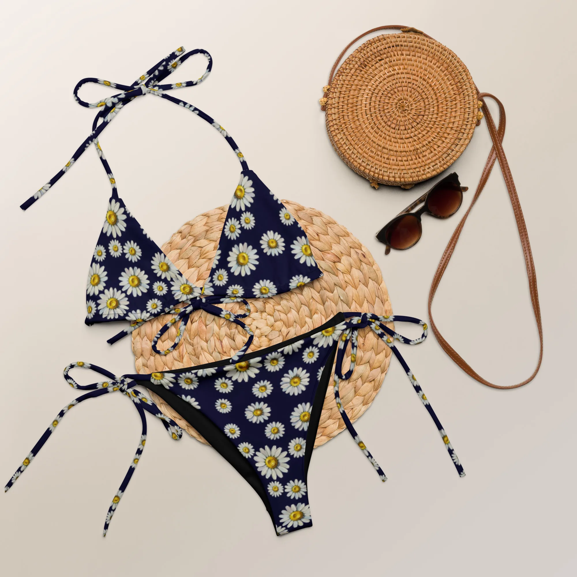 bikini fleuri femme taille haute — PunkForge