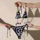 bikini fleuri femme taille haute — PunkForge
