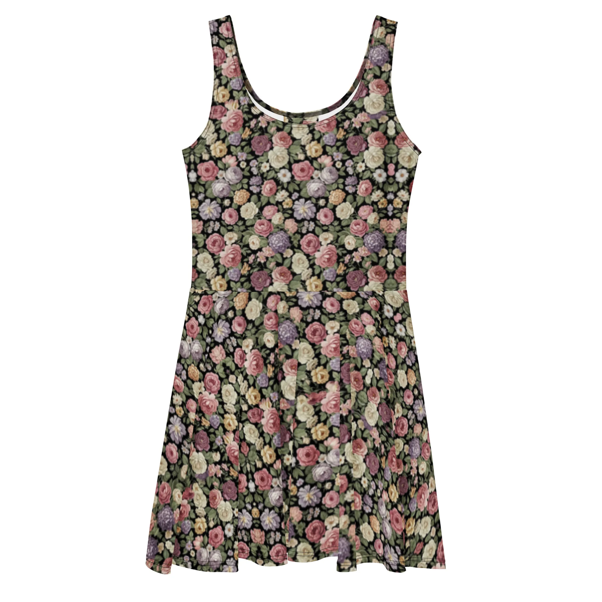 Robe fleurs vintage | XS à grande taille — PunkForge