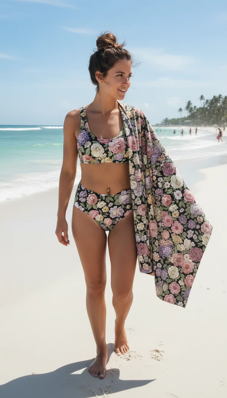 Maillot de Bain Taille Haute Grande Taille — PunkForge