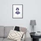 Affiche steampunk Charlie Chaplin | poster vintage industriel | déco murale artistique | affiche encadrée élégante | idée cadeau original — PunkForge