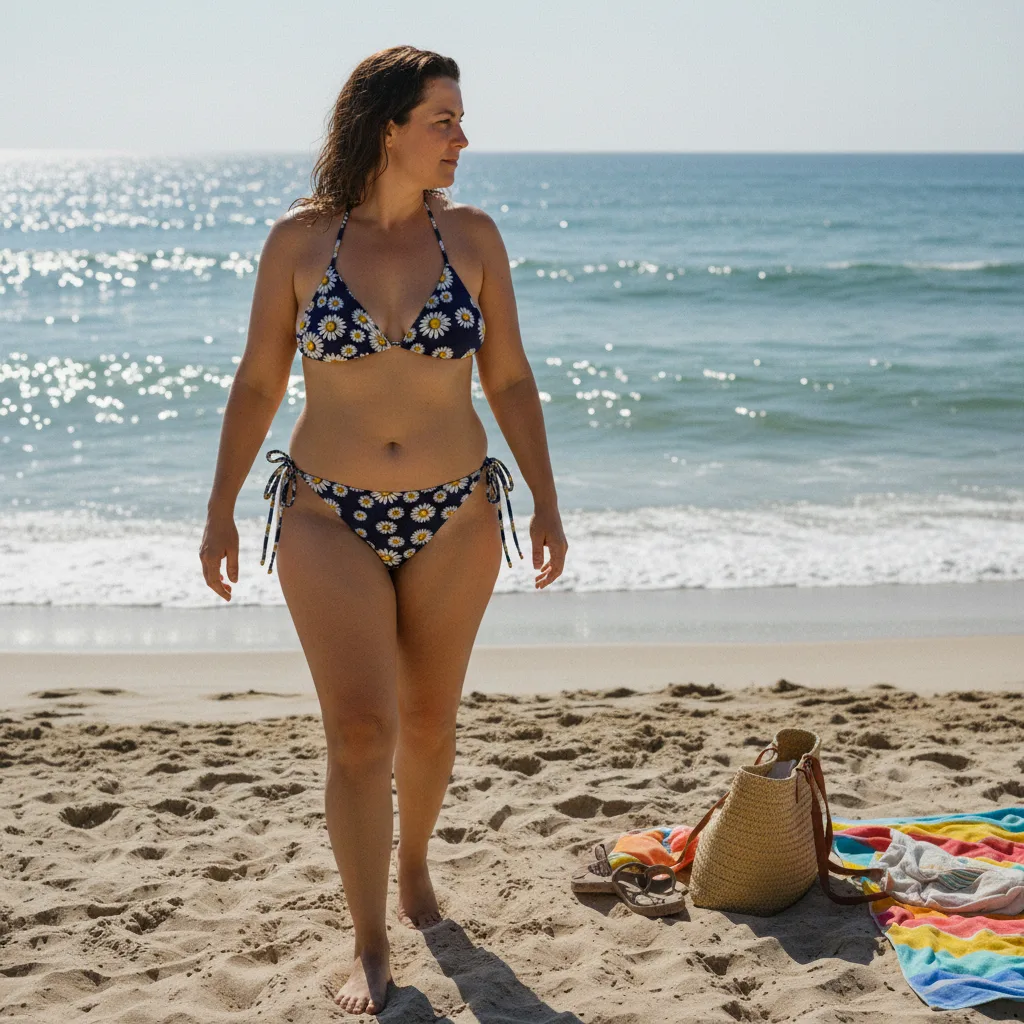 bikini fleuri femme taille haute — PunkForge
