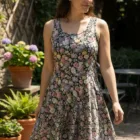 Robe fleurs vintage | XS à grande taille — PunkForge