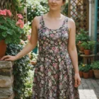 Robe fleurs vintage | XS à grande taille — PunkForge