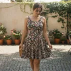 Robe fleurs vintage | XS à grande taille — PunkForge