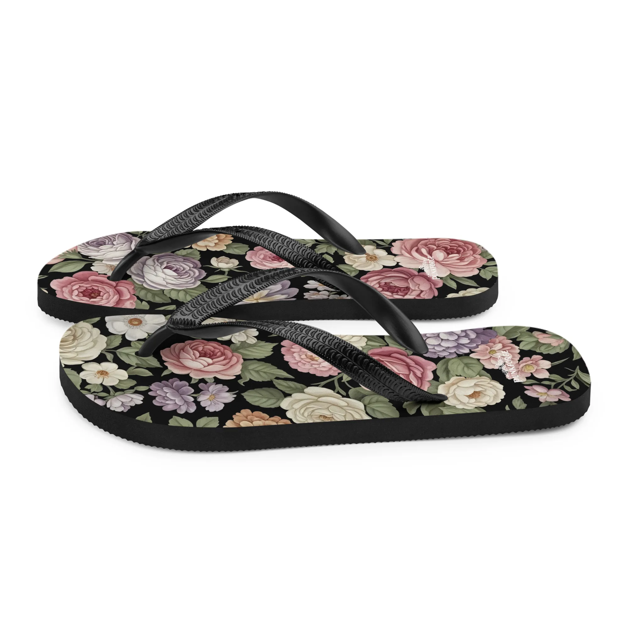 Tongs femme fleurs vintage — PunkForge