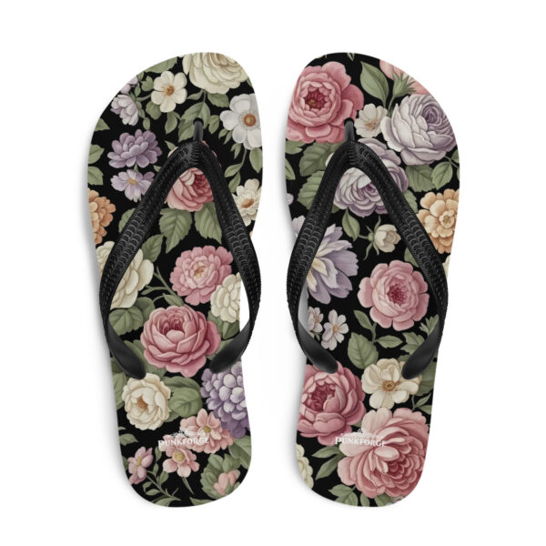 Tongs femme fleurs vintage — PunkForge