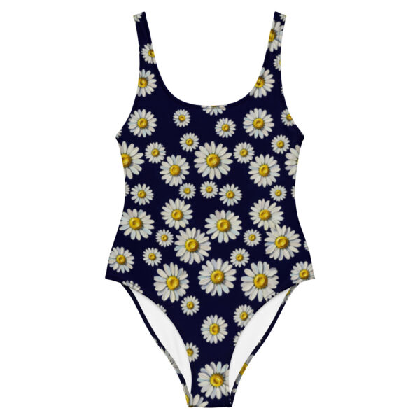Maillot de bain 1 pièce marguerites | Style rétro floral | Maillot femme été plage