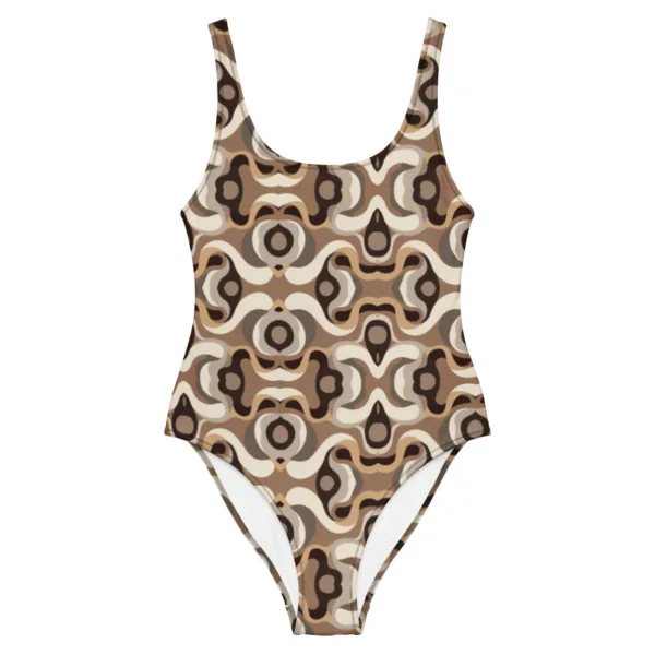 Maillot de Bain 1 Pièce Femme Rétro Graphic | Coupe Brésilienne | Dos Nu | Vintage Chic | Summer is Coming | XS-3XL