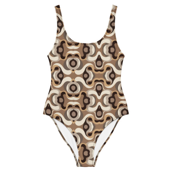 Maillot de Bain 1 Pièce Femme Rétro Graphic | Coupe Brésilienne | Dos Nu | Vintage Chic | Summer is Coming | XS-3XL