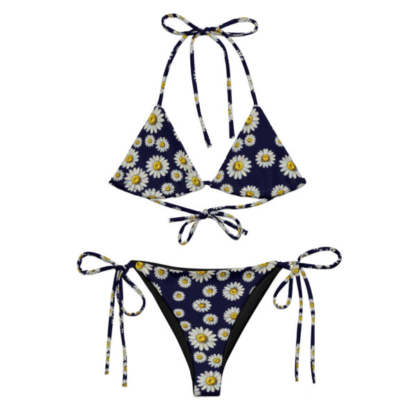 All-over print recycled string bikini