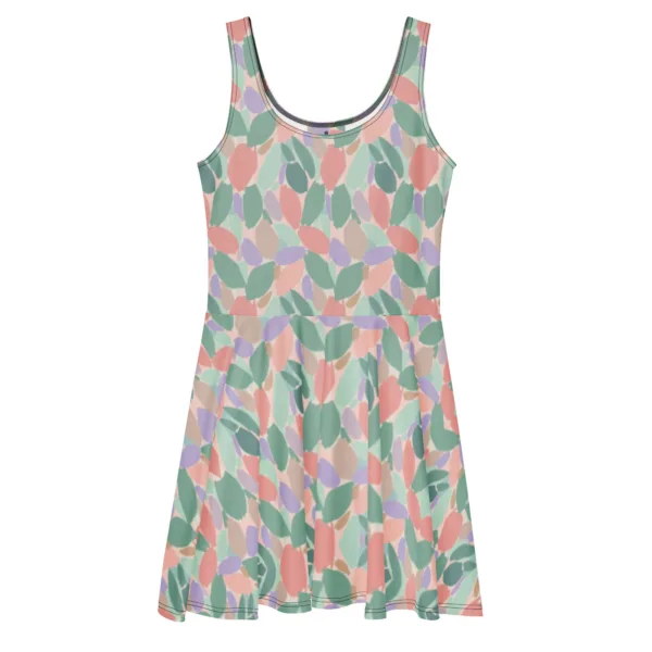 Robe patineuse femme été pastel | robe fluide colorée | robe légère évasée | robe casual chic | robe confortable printemps été