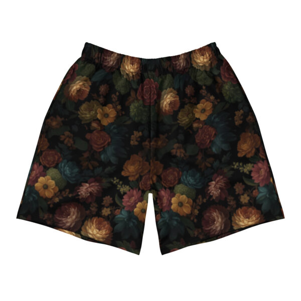 Short Sport Floral Dark – Unisexe, Running Fitness Gym, Séchage Rapide, Grande Taille