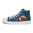 Baskets toile femme toucan steampunk jungle chaussures montantes sneakers originales mode  – vue 6