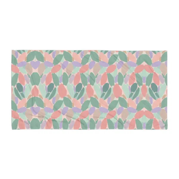 Serviette de plage design pastel serviette été tendance grande serviette bain piscine plage bohème chic cadeau été femme