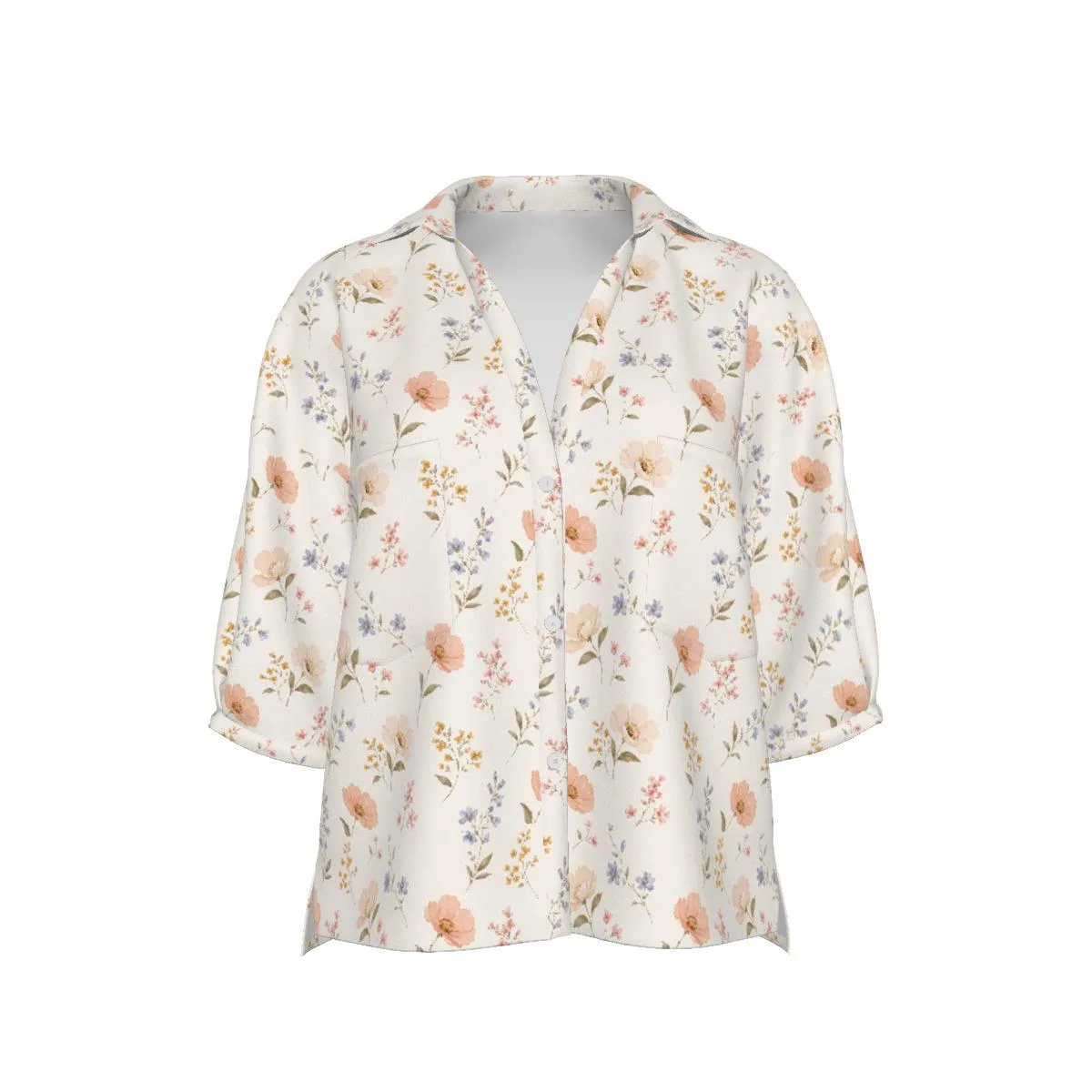 Blouse fleurie femme – vue 2