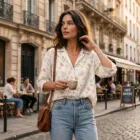 Blouse fleurie femme – vue 5