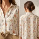 Blouse fleurie femme – vue 7