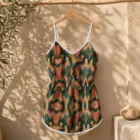 Combi-short Femme Bohème Rétro Graphic – vue 3