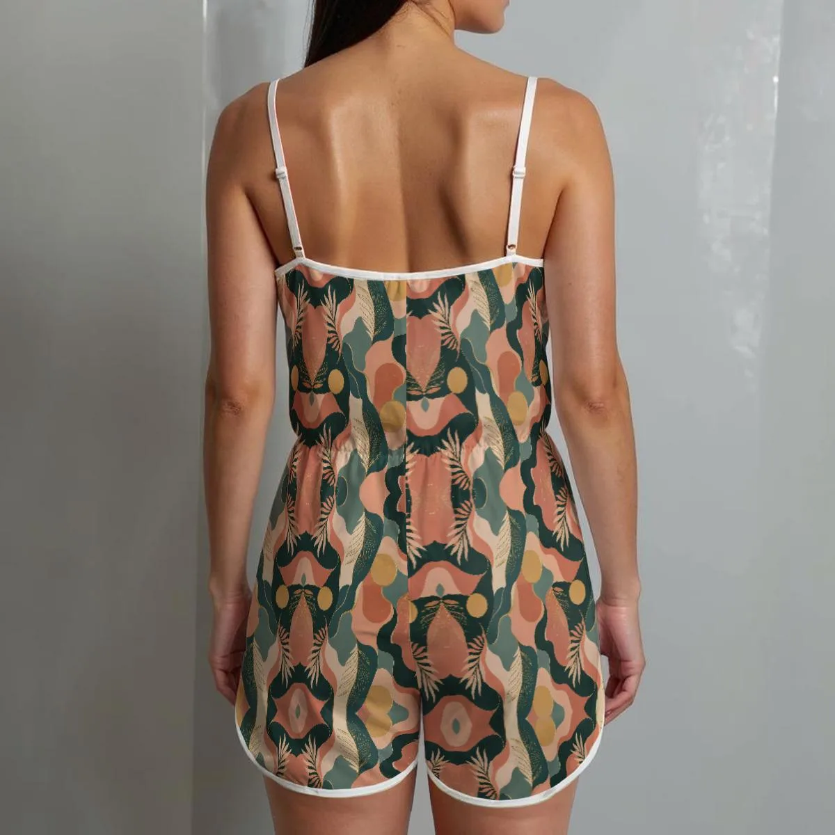 Combi-short Femme Bohème Rétro Graphic – vue 8