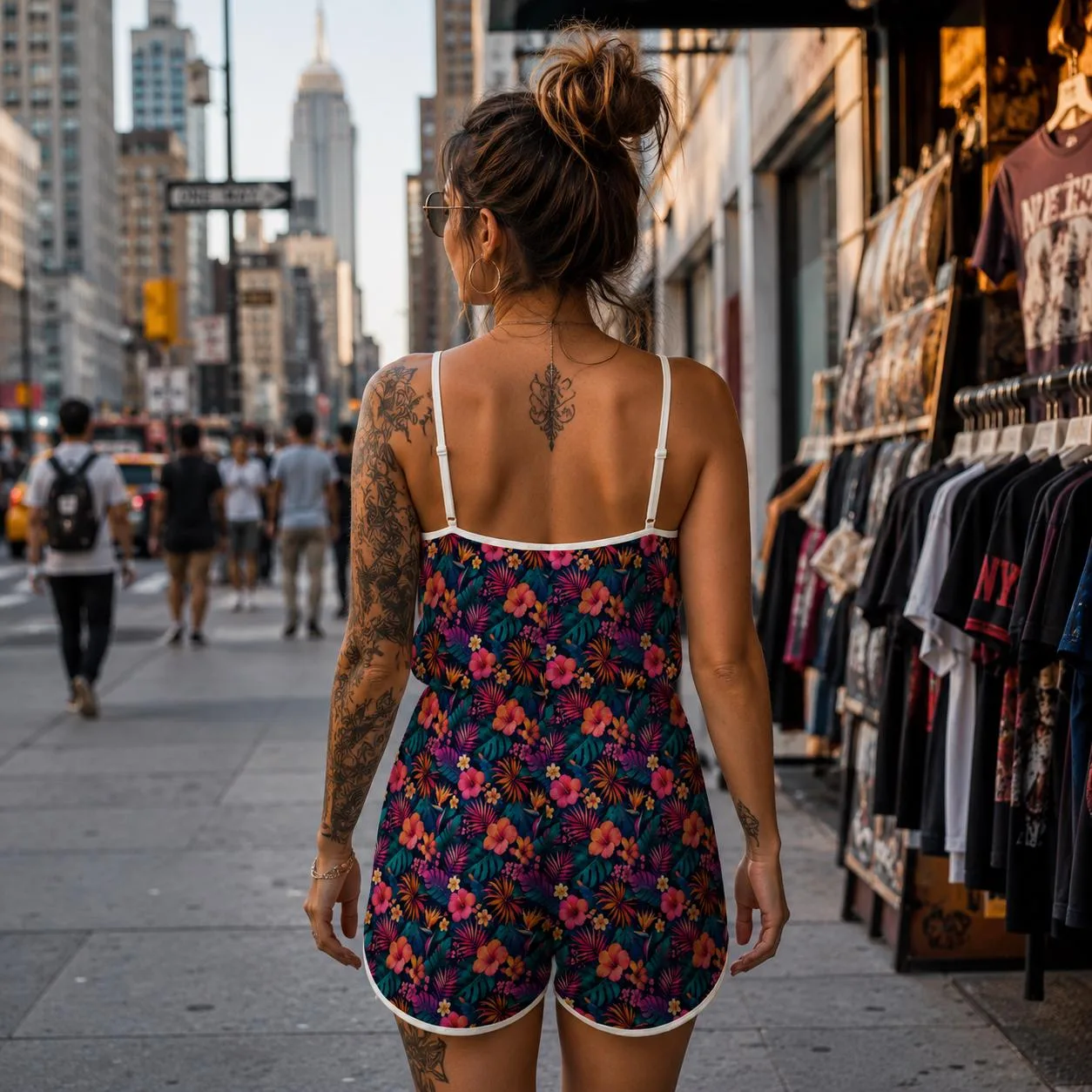 Combishort Tropical Femme – vue 2