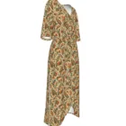 Robe Longue Bohème Femme Paisley Vintage | Robe Plage Fluide Col V | Robe Été Chic Grande Taille | Style Bohèm — vue 7