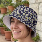 Bob Pâquerettes Réversible Femme | Chapeau Fleuri Tendance | Protection Soleil | Accessoire Été Bohème Chic