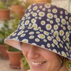 Bob Pâquerettes Réversible Femme | Chapeau Fleuri Tendance | Protection Soleil | Accessoire Été Bohème Chic — vue 11