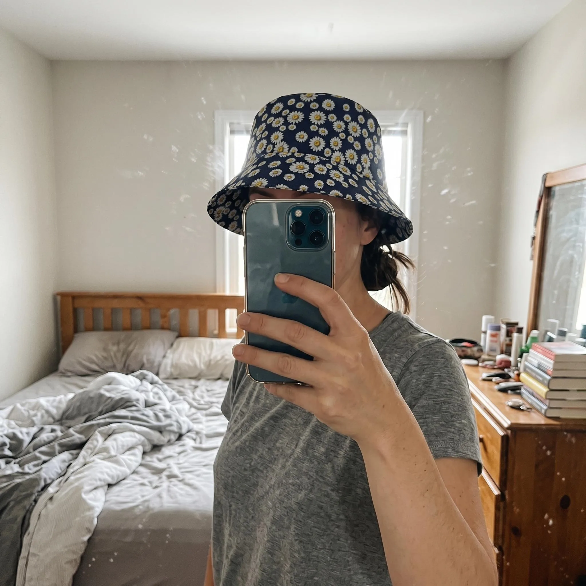 Bob Pâquerettes Réversible Femme | Chapeau Fleuri Tendance | Protection Soleil | Accessoire Été Bohème Chic — vue 5