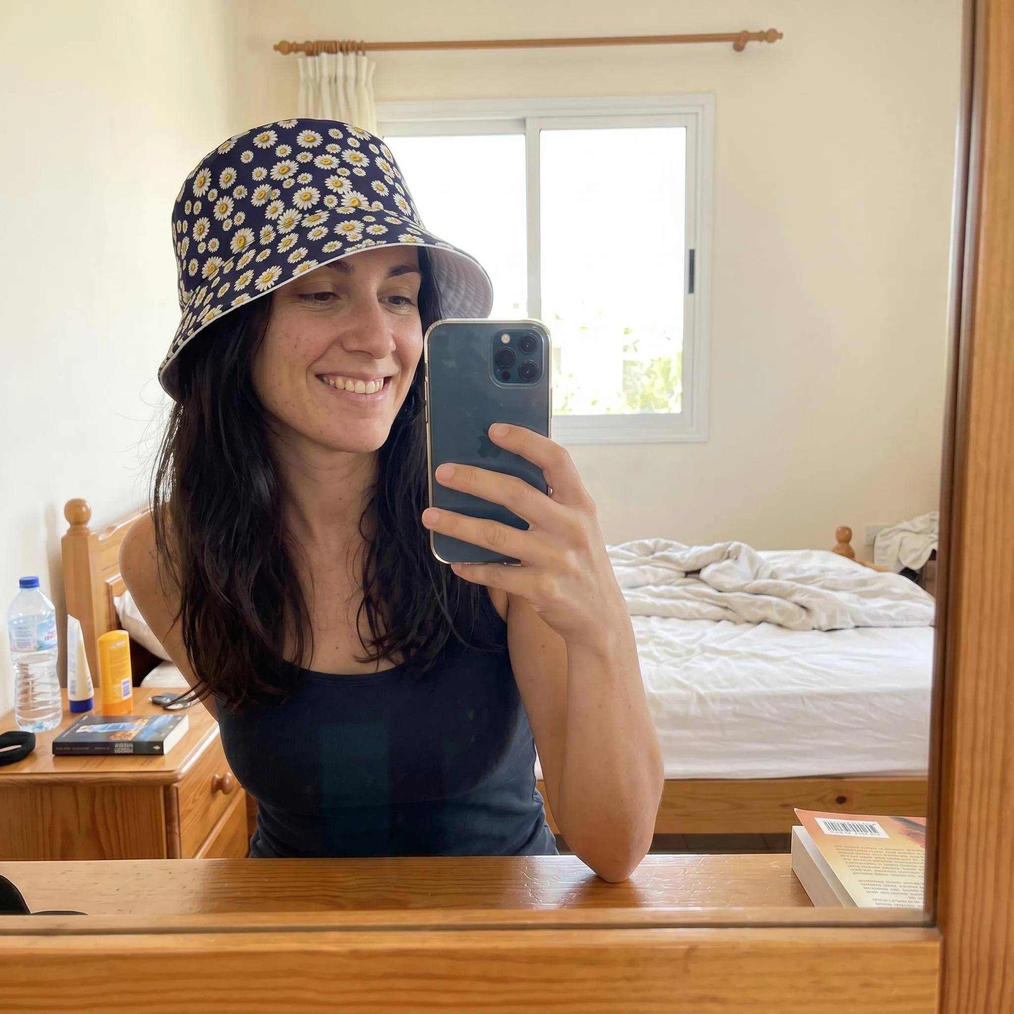 Bob Pâquerettes Réversible Femme | Chapeau Fleuri Tendance | Protection Soleil | Accessoire Été Bohème Chic — vue 9