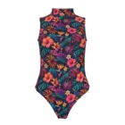 Maillot de Bain Une Pièce Tropical, Maillot Femme Fleuri Coloré XS au 2XL, Swimsuit Été Exotique — vue 3